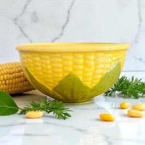 VINTAGE SHAWNEE POTTERY CORN KING #6 FARMHOUSE DECOR MIXING BOWL 6.5" diameter